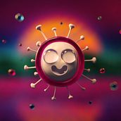 Baby COVID-19 . 3D, animație 3D, design 3D, Design de caractere și design de caractere 3D de Javi Mendez - 04.15.2020