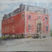 My project in Architectural Sketching with Watercolor and Ink course. Un proyecto de Pintura a la acuarela de Jeanne Keegan-Henry - 21.05.2020