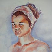 Mi Proyecto del curso: Retrato artístico en acuarela. Un proyecto de  de naticariena - 22.04.2020
