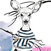 Animalise yourself-a self portrait. Traditional illustration project by Sofia Gali - 04.16.2020