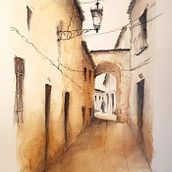 Mi Proyecto del curso: Dibujo arquitectónico con acuarela y tinta. Un progetto di Architettura di carlaserranosanz - 15.04.2020