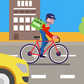 uber eat a toda maquina. Un progetto di Animazione 2D di carlos_alvarez_barrios12 - 15.04.2020