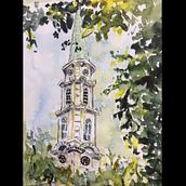 My project in Architectural Sketching with Watercolor and Ink course. Watercolor Painting project by margrietbunger - 04.15.2020