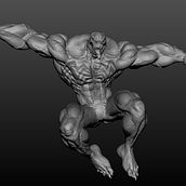 Meu projeto do curso: Ilustração para quadrinhos: a anatomia de um super-herói. 3D, 3D Character Design, and Sculpture project by Victor Freitas - 02.08.2021