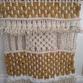 Mi proyecto final de "Introducción al macramé: creación de un tapiz decorativo". Macramê projeto de Laia Vila - 16.04.2020