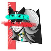 G2 ( Garota + Gata ) . Un proyecto de Diseño de tatuajes y Dibujo digital de Fabio Gonçalves Coutinho - 16.04.2020
