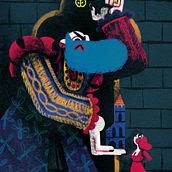 Mi Proyecto del curso: Ilustración creativa: Barba Azul. Character Design, and Traditional illustration project by Rut Pedreño Criado - 10.07.2020