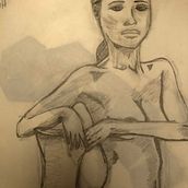 Mujer . Drawing project by Laura Ome Velásquez - 04.16.2020