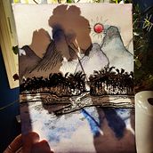 Vice versa . Watercolor Painting project by Mélanie Rhéaume - 04.16.2020