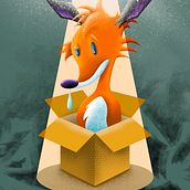 FoX iN BoX. Digital Drawing project by kris_king - 04.17.2020