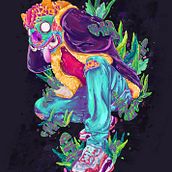 Guerrero jaguar 05. Un projet de Conception de personnages, Illustration traditionnelle et Illustration numérique de Carlos Kno - 29.07.2018
