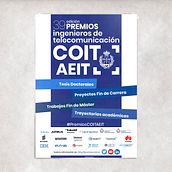 Diseño de campaña para 39 edición de los Premios COIT - AEIT. Poster Design project by Comando Z : Packaging - Maquetación - Web - Ilustración - 04.17.2020