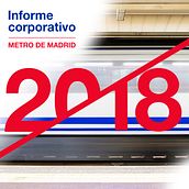 Maquetación y trabajos de diseño para la Memoria anual de Metro de Madrid (2018) (Colaboración) Ein Projekt aus dem Bereich Design, Verlagsdesign und Grafikdesign von José Antonio Arreza Pérez - 05.09.2019