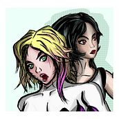 Mi Proyecto del curso: Diseño de personajes femeninos para cómics  Gwen / Tifa    andre_azak Ein Projekt aus dem Bereich Traditionelle Illustration von andregalvan_dg5 - 17.04.2020