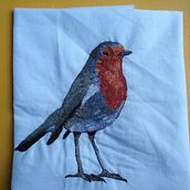 Mi Proyecto del curso: el petirojo. Embroider project by Julia Rizo - 05.12.2019