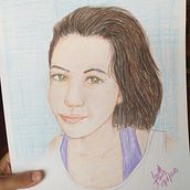 Intento de autoretrato 1. Drawing, and Portrait Drawing project by Janeth TF - 04.17.2020