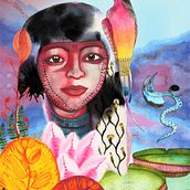 Mi Proyecto del curso: Retrato ilustrado en acuarela. Traditional illustration, Fine Arts, Painting, Drawing, Watercolor Painting, Portrait Drawing, and Artistic Drawing project by Delonix Acacia Roja - 11.30.2021