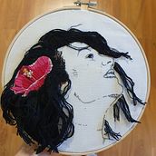 Mi Proyecto del curso: Creación de retratos bordados. Embroider project by Marta Marciniak - 04.18.2020