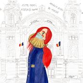 Stay strong. Digital Illustration, Traditional illustration, and Portrait Drawing project by Mioara-Alexandra Rațiu - 04.18.2020