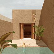 My project in Architectural Visualization Using Digital Collage course. Architecture project by Andrew Morey - 04.19.2020