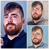My project in Artistic Portrait with Watercolors course. Watercolor Painting, and Traditional illustration project by Noel Laqui - 04.19.2020
