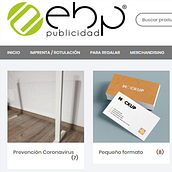 Tienda online www.ebppublicidad.com. Design project by info - 04.19.2020
