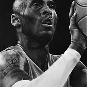 Tributo a Kobe Bryant. Un proyecto de Dibujo, Dibujo a lápiz, Dibujo artístico, Dibujo de Retrato y Dibujo realista de Andrés De León - 19.04.2020