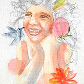 Mi Proyecto del curso: Retrato ilustrado en acuarela.  project by Sonia Nuñez - 06.12.2020
