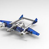 Aviación al estilo LEGO. 3D, Digital Architecture & Industrial Design project by Natàlia Cidraque - 04.19.2020