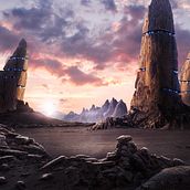 Matte Painting. Un proyecto de Concept Art, Dibujo digital, Ilustración digital, Post-producción fotográfica		 y Retoque fotográfico de Rene Alvarez - 19.04.2020