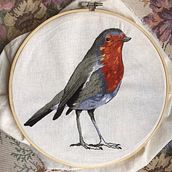 Mi Proyecto del curso: Pintar con hilo: técnicas de ilustración textil . Broderie de Mafer G. Albarrán - 05.02.2020