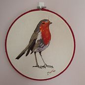 Mi Proyecto del curso: Pintar con hilo: técnicas de ilustración textil. Traditional illustration, and Embroider project by Sandra Gómez - 04.20.2020