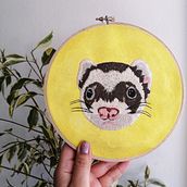 Mi Proyecto del curso: Needle painting para principiantes. Embroider project by Milisen Retamal - 03.11.2021