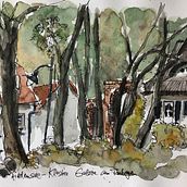 Corner house in a well known panorama street in Stuttgart, Germany. Watercolor Painting project by markus_winhard - 04.20.2020