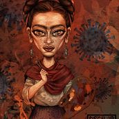 Frida Kahlo. Digital Illustration project by paredes_art - 04.20.2020