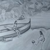 Paisaje veraniego . Desenho projeto de sara_rodriguezm - 20.04.2020