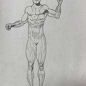 Mi Proyecto del curso: Ilustración para cómics: anatomía de un superhéroe. Pencil Drawing project by alvaromorillohaba95 - 04.20.2020