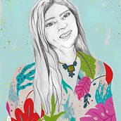 Mi Proyecto del curso: Retrato con lápiz, técnicas de color y Photoshop. Projekt z dziedziny  użytkownika sanznt - 20.04.2020