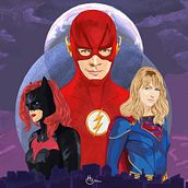 Ilustración vectorial: Superheroes . Vector Illustration project by Anna Romo - 04.21.2020