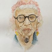 My project in  Watercolor Portrait Sketchbook course - Thanks Carlos. Sketchbook, and Watercolor Painting project by jessicadaniel - 04.21.2020