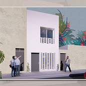 Architectural intervention (façade) make it unique ! . 2D Animation project by Seif Ben Amor - 04.22.2020