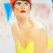 Mi Proyecto del curso: Ilustración con pastel y lápices de colores. Desenho projeto de Angeles - 22.04.2020