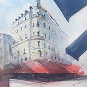 My project in Architectural Sketching with Watercolor and Ink course. Un projet de Illustration architecturale de Julian Osbaldstone - 22.04.2020