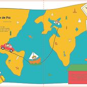 Mi Proyecto del curso: Ilustración infantil "El viaje de Pía". Children's Illustration project by Atziri Minerva Jaime Franco - 05.29.2020