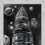 "Atlantis House". Drawing, Pencil Drawing, Artistic Drawing, Realistic Drawing, Traditional illustration, and Digital Illustration project by Miguel Pérez García - 04.23.2020