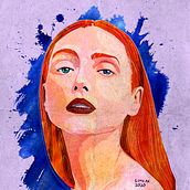 Mujer Roja. Un progetto di Illustrazione tradizionale e Illustrazione digitale di Guillermo Liroz - 21.04.2020