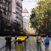 Mi Proyecto del curso: Paisajes urbanos en acuarela. Un progetto di Street Art di Ángeles Vaquero - 23.04.2020