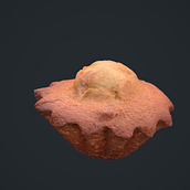 Tradicional Portuguese Muffin: Queque . 3D, pemodelan 3D, Dan Fotografi Digital proyek oleh Rui Telmo Romão - 04.23.2020