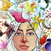 Mi Proyecto del curso: Retrato ilustrado en acuarela. Fine Arts, Sketching, Drawing, Pencil Drawing, Artistic Drawing, Portrait Drawing, and Digital Drawing project by Jessica Paredes Romero - 04.24.2020