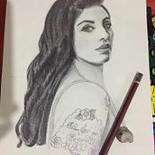 Mi Proyecto del curso: Retrato realista con lápiz de grafito. Portrait Drawing project by Daniela Pinto - 04.24.2020